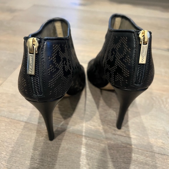 JIMMY CHOO Hector Laser-cut Leather Ankle Boots.  36.5. Great condition! - Picture 4 of 6